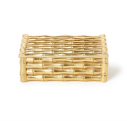 Gold Bamboo Box w/ Velvet Lining