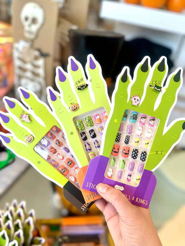 Purple Halloween Nail Set