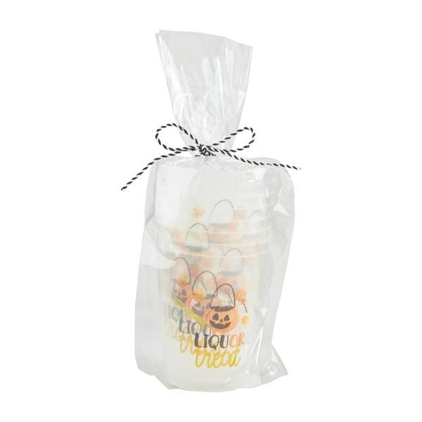 Liquor Treat Halloween Glow Party Cup Set