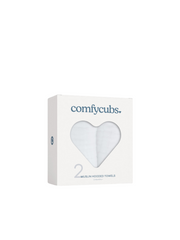 Baby Hooded Towel - Muslin Cotton - 2 Pack