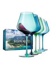 Beaches of Hawaii Wine Glassware (Set 5 / 20oz)