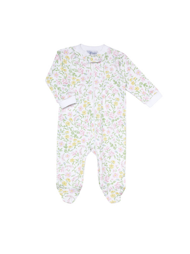 Berry Wildflowers Zipper Footie