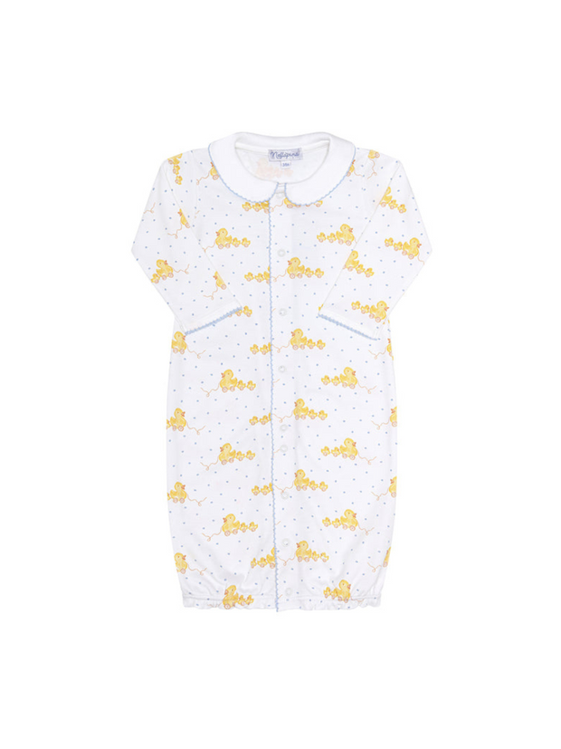 Blue Ducks Print Converter Gown