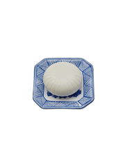 Blue Willow Soap w/Tray - Sandalwood