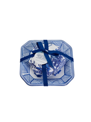 Blue Willow Soap w/Tray - Sandalwood