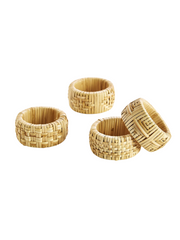 Cane Napkin Rings - Set of 4