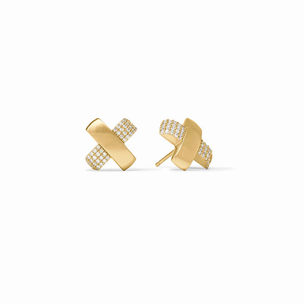 Catalina Pave X Stud-Pave CZ