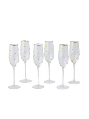 Celebration Champagne Glass - Clear/Gold