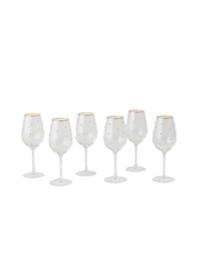 Celebration Wine Glass - Clear/Gold