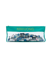 Clear / Aqua Mahjong Bag