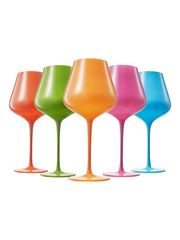 Colors of South Beach Miami Wine Glassware (Set 5 / 20oz)