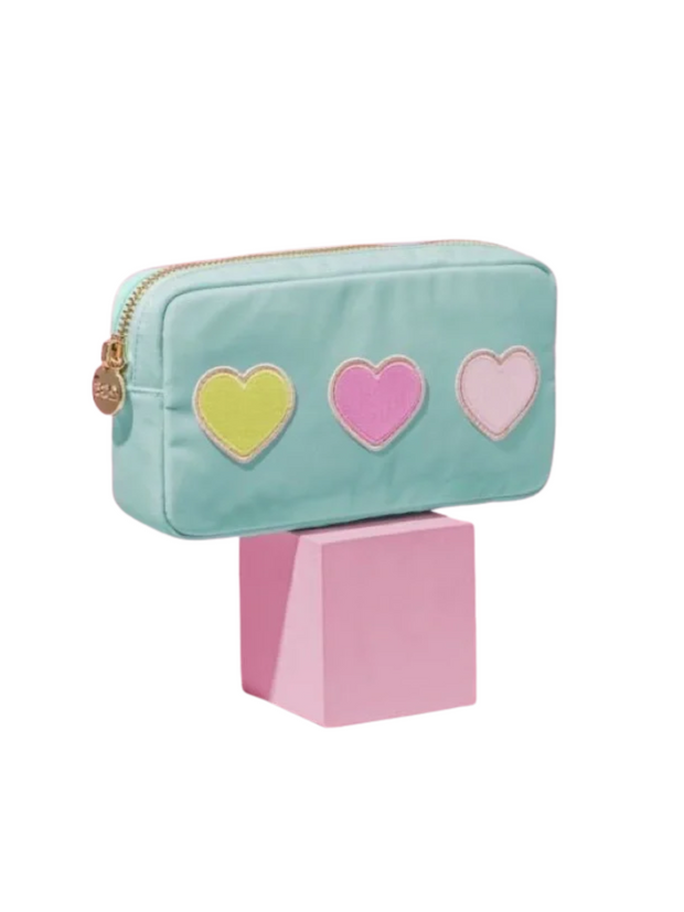 Cotton Candy Small Pouch with Heart Patch