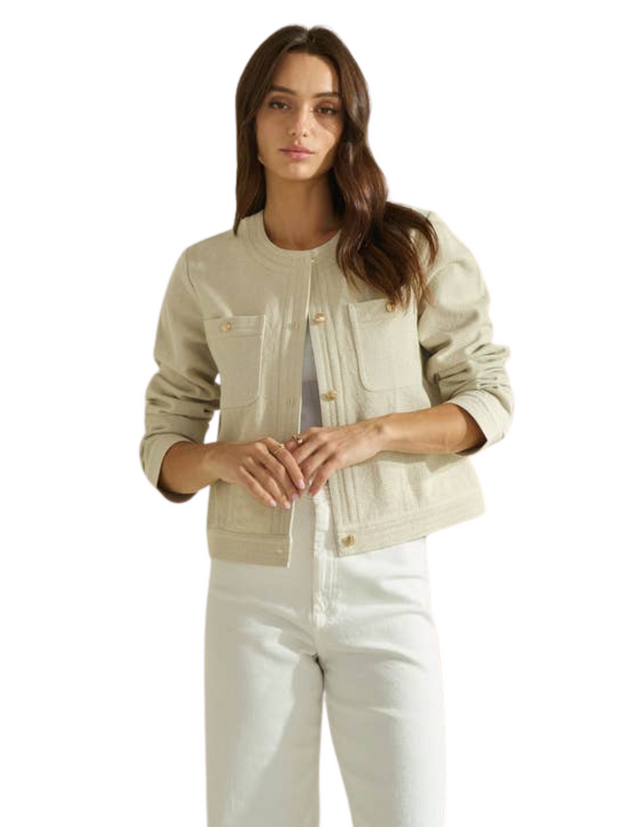 Cotton Tweel Jacket - Natural