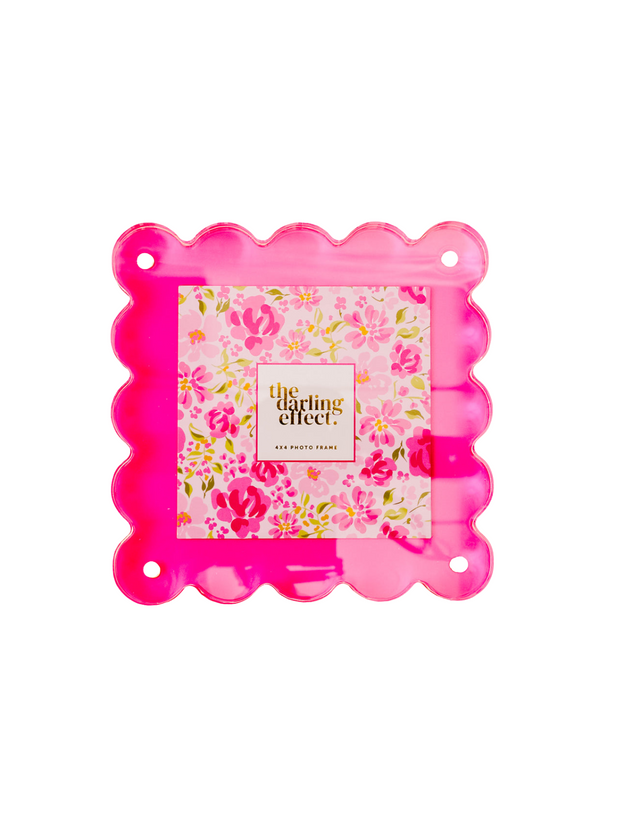 Darling Square Acrylic Scalloped Frame