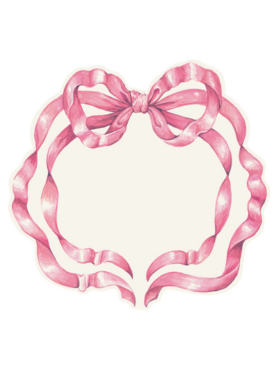 Die-cut Pink Bow Placemat