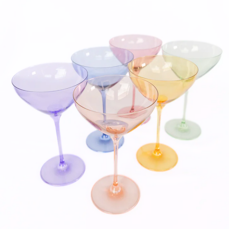 Estelle Colored Martini Glasses