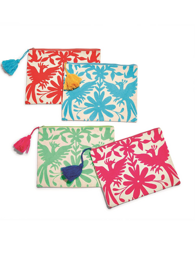 Flora & Fauna Embroidered Multipurpose Pouch