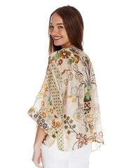 Floral Arch Short Kimono