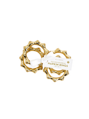 Gold Bamboo Cocktail Napkin Holder