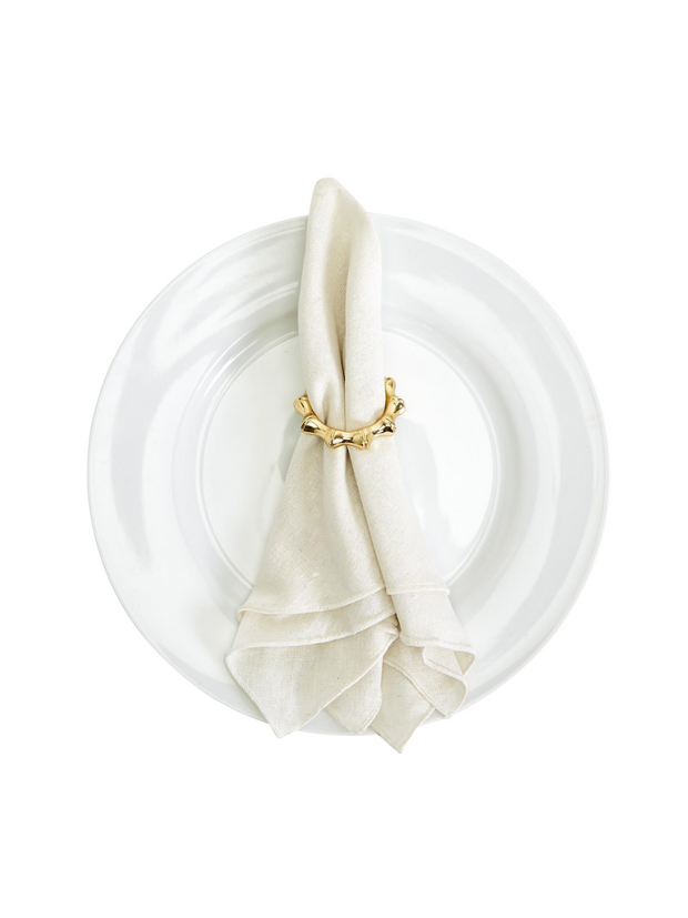 Gold Bamboo Cocktail Napkin Holder