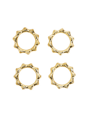 Gold Bamboo Cocktail Napkin Holder