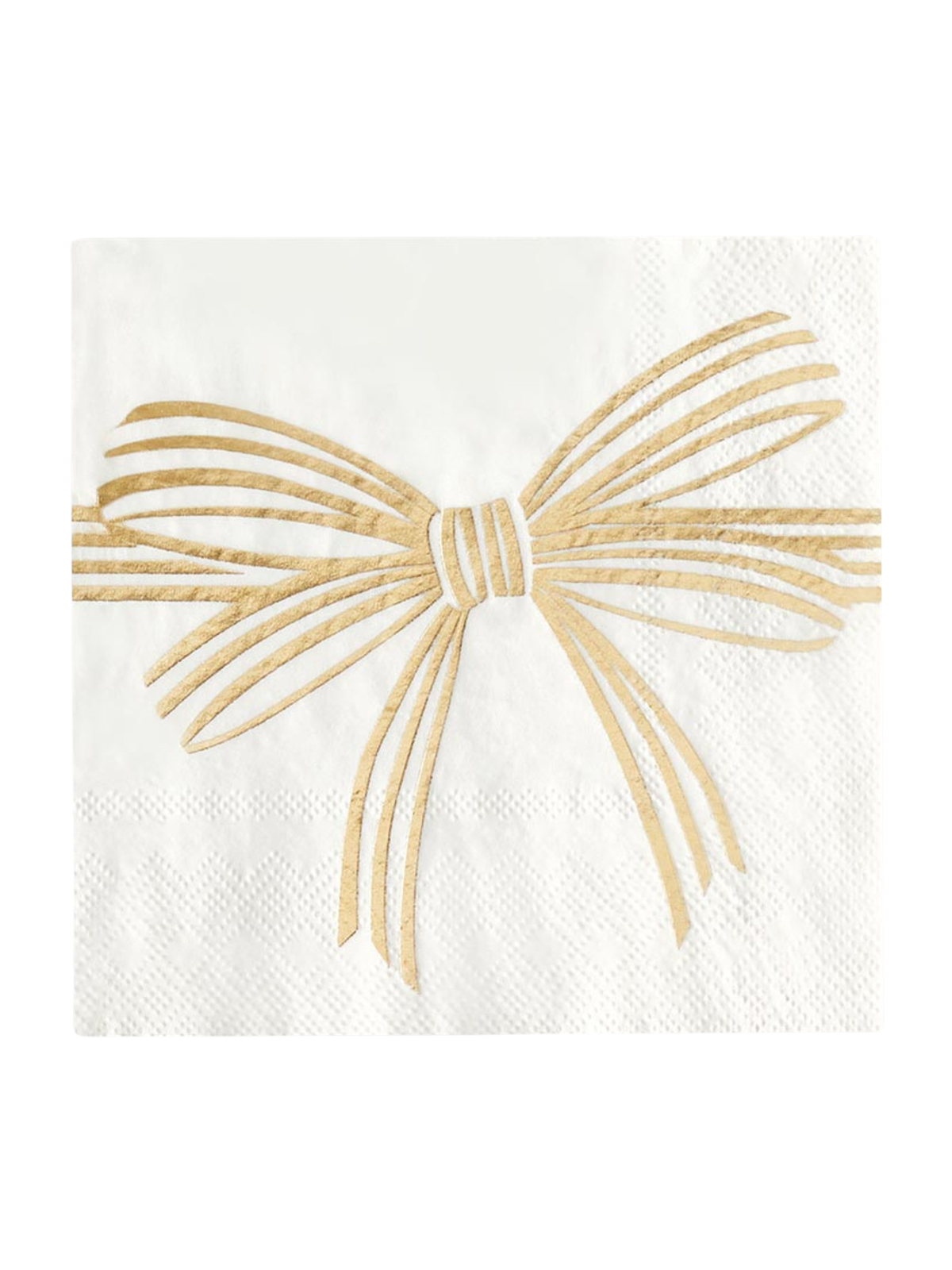 Gold Bow - Cocktail Napkin