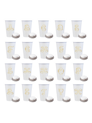 Gold Initial Coffee Cups