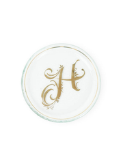 Gold Initial Mini Plate (6")