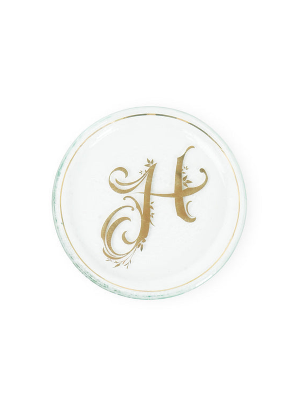 Gold Initial Mini Plate (6")