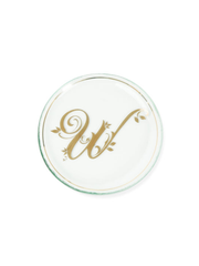 Gold Initial Mini Plate (6")