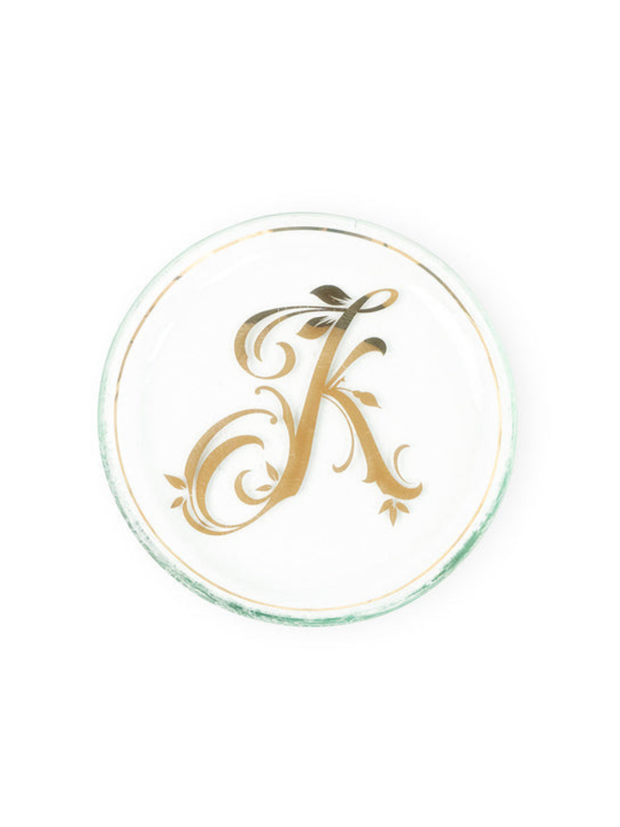 Gold Initial Mini Plate (6")