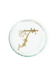 Gold Initial Mini Plate (6")