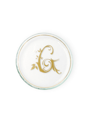 Gold Initial Mini Plate (6")