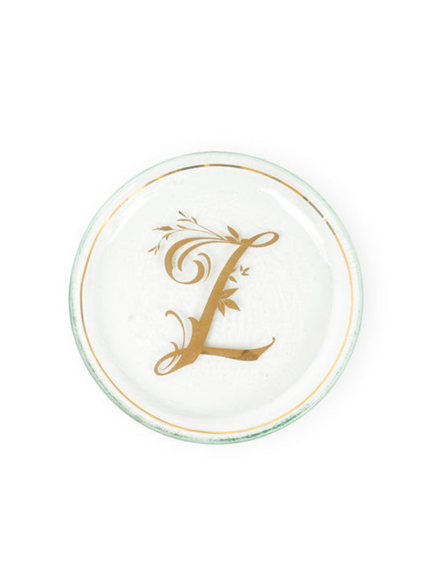 Gold Initial Mini Plate (6")