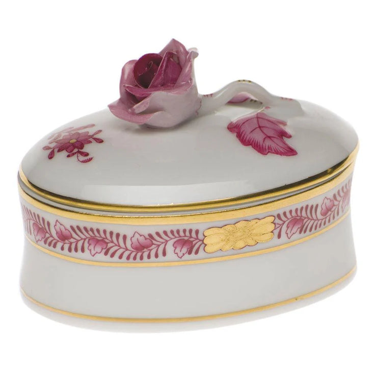 Oval Box with ROSE - Chinese Bouquet