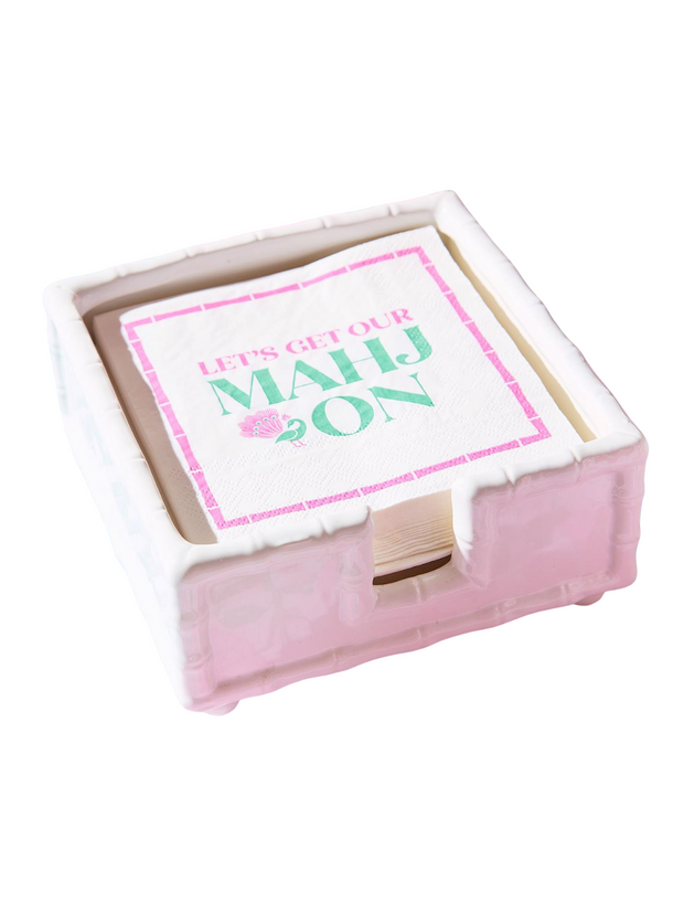 Hampton Bamboo Cocktail Napkin Holder