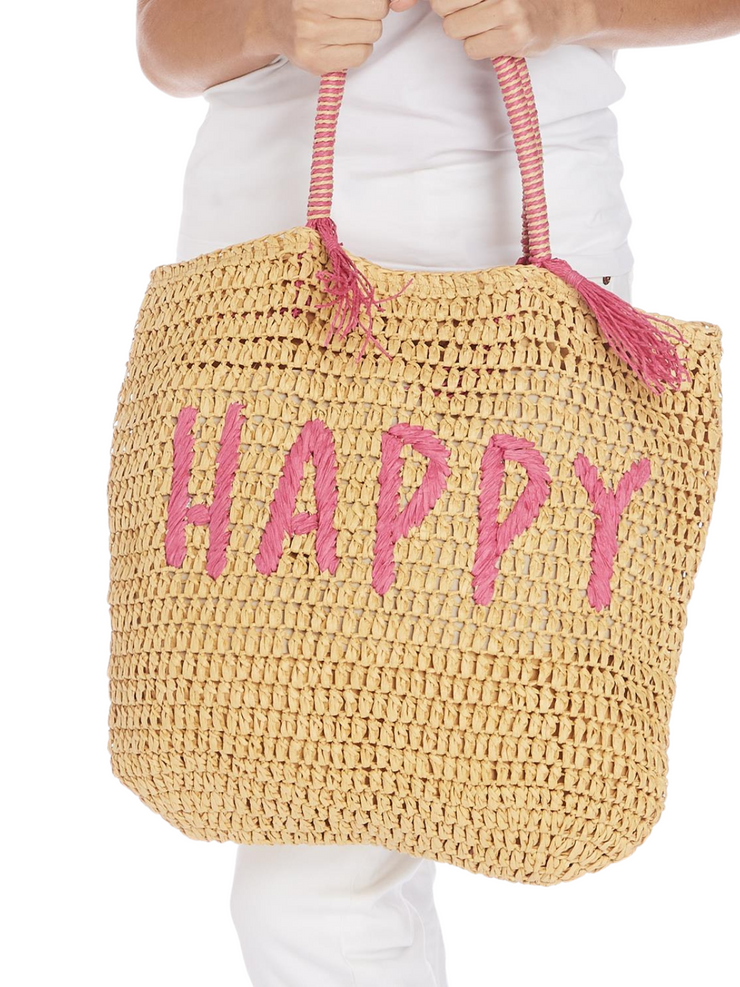 Happy Raffia Tote