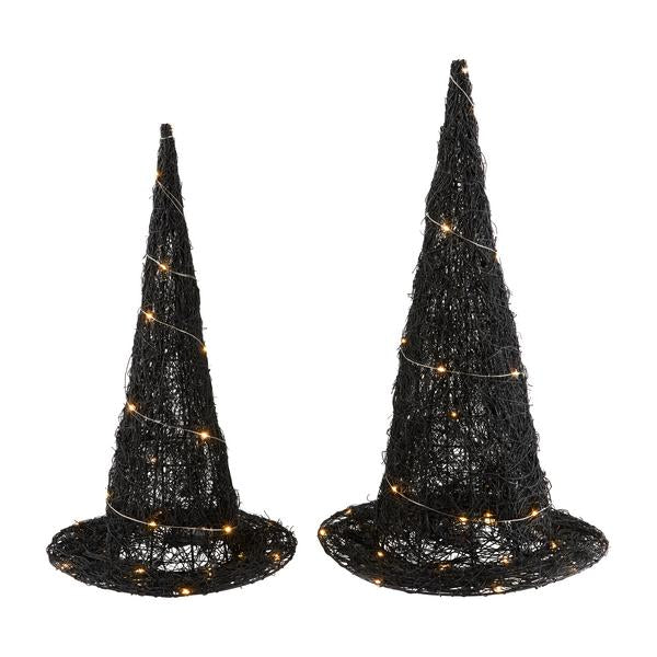 Woven Light-Up Witch Hat - SMALL