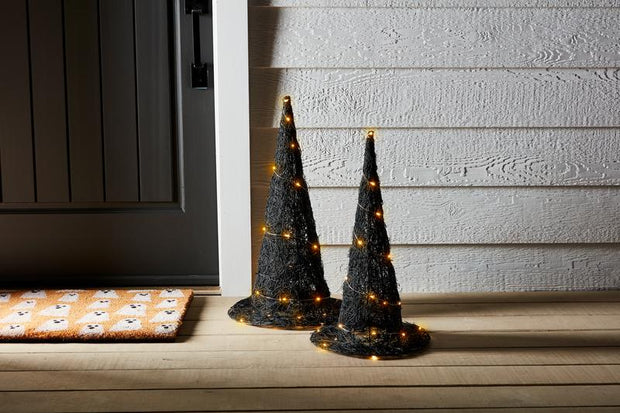 Woven Light-Up Witch Hat - SMALL