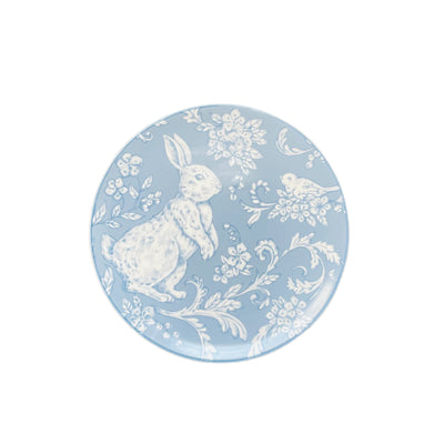 Ceramic Blue/White Bunny Plate