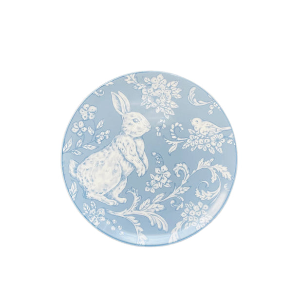 Ceramic Blue/White Bunny Plate