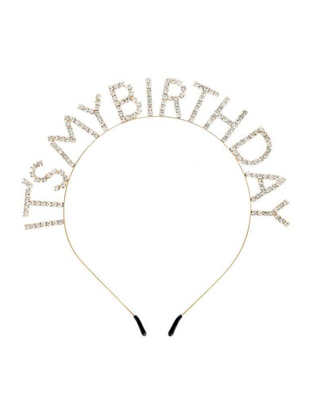 It's My Birthday Rhinestone Headband