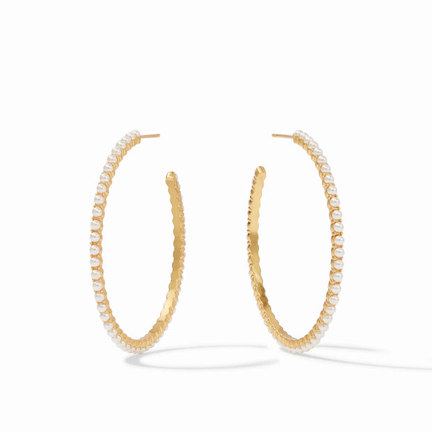 Juliet Hoop Pearl - Large