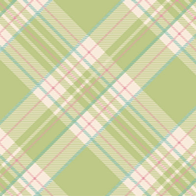 Bright Green Plaid Cocktail Napkins