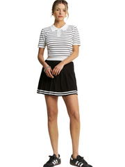 Knit Tennis Set - Collared Top w/ Skirt