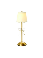 LED Cordless Lamp - Gold Bow