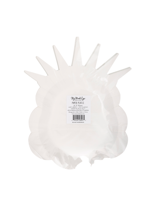 Lady Liberty Sunnies Shaped Paper Plate