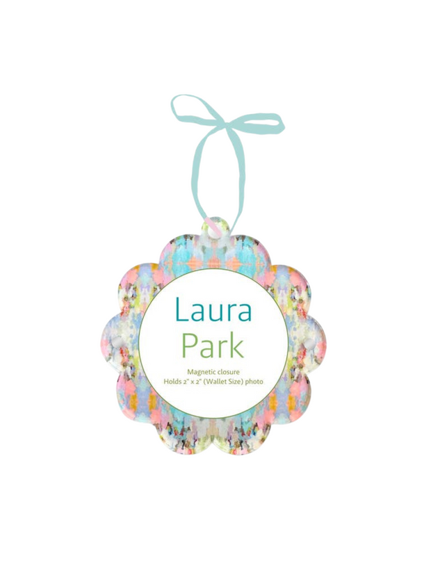 Laura Park - Round Picture Frame Ornament