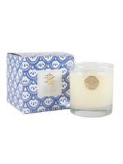 Lux Candle in Blue & White Box