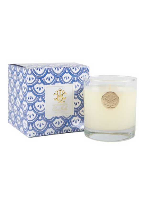 Lux Candle in Blue & White Box